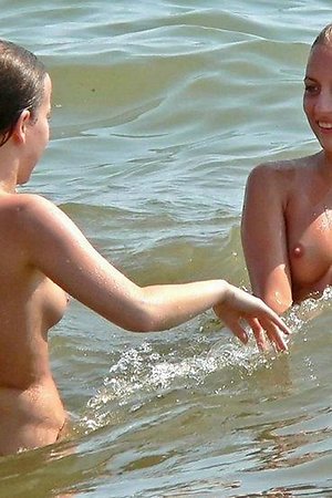 lustful beach teens remains bare at a local beach