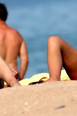 Voyeur photos of nude women on beach