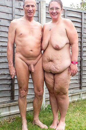 Nudist older women near their houses