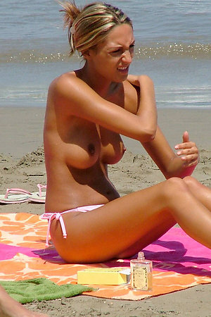 Girls topless at the Copacabana