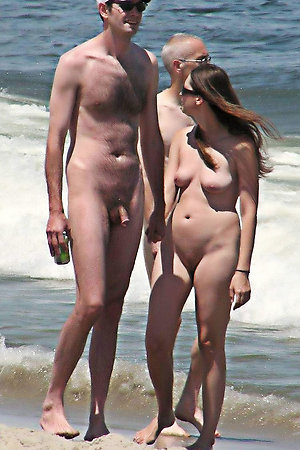 Exclusive photos and videos from nudist beach